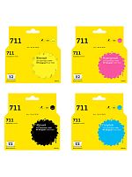 IC-H711_MP Комплект картриджей T2 для HP Designjet T120/520: черный, голубой, пурпурный, желтый
