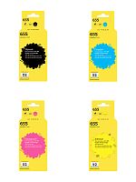 IC-H655_MP Комплект картриджей T2 для HP Ink Advantage 3525/4615/5525/6525: черный, голубой, пурпурный, желтый