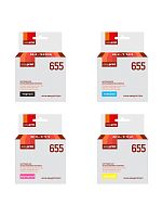 Комплект картриджей EasyPrint IH-655_SET для HP Deskjet Ink Advantage 3525/4625/6525: черный, голубой, пурпурный, желтый