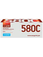 Тонер-картридж EasyPrint LK-580C для Kyocera FS-C5150DN/ECOSYS P6021 (2800 стр.) голубой, с чипом