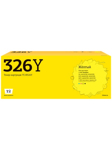 TC-B326Y Картридж T2 для Brother HL-L8250CDN/8350CDW/DCP-L8400CDN/8450CDW/MFC-L8650CDW/8850CDW (3500 стр.) желтый