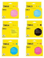 IC-ET0817 Комплект картриджей T2 для Epson T0817: черный, голубой, пурпурный, желтый, светло-голубой, светло-пурпурный