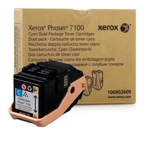 Заправка картриджа 106R02609 оригинальным тонером, черный (black) для Xerox Phaser 7100