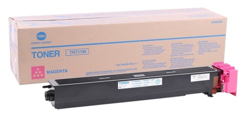 Заправка картриджа TN-711M оригинальным тонером, красный (magenta) для Konica Minolta bizhub C654 / C654e / C754 / C754e / bizhub PRO C754 / C754e