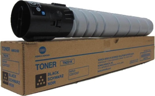 Заправка картриджа TN-221K оригинальным тонером, черный (black) для Konica Minolta bizhub C227 / C287